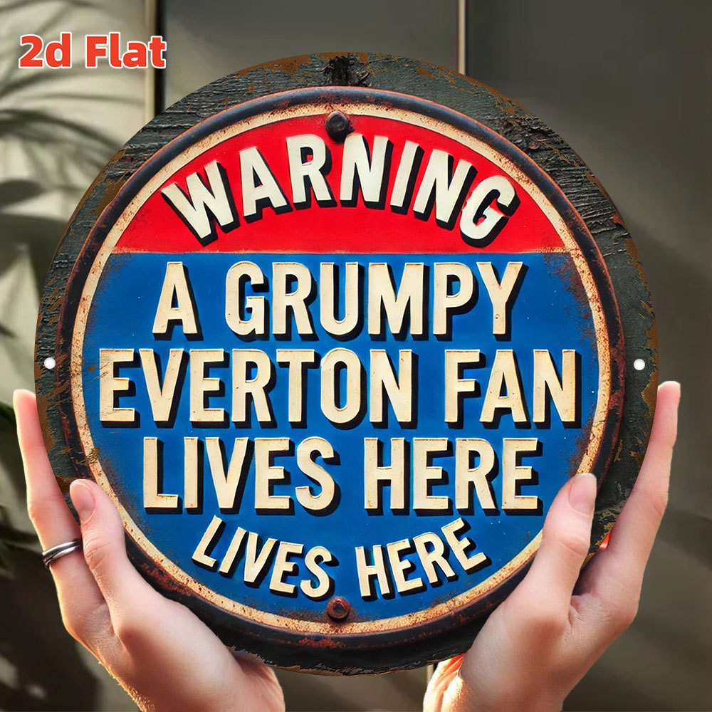 Outdoor Lighting Logo - Everton FC Warning Sign - Officially