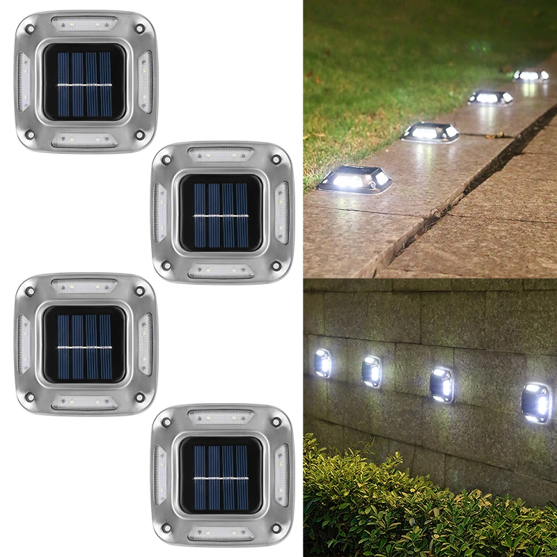 Outdoor Lighting Lux - 8LED Solar Driveway Light Outdoor Garden