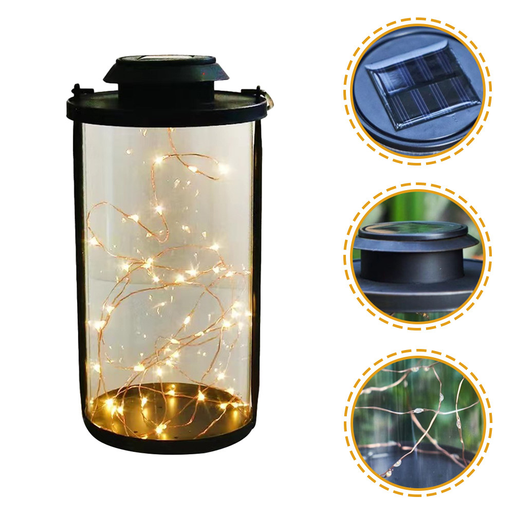 Wired Pathway Light - LED Copper Wire Solar Lantern Outdoor