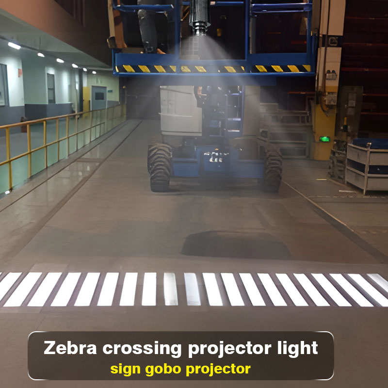 Outdoor Lighting Logo - 100W Gobo zebra crossing outdoor sign