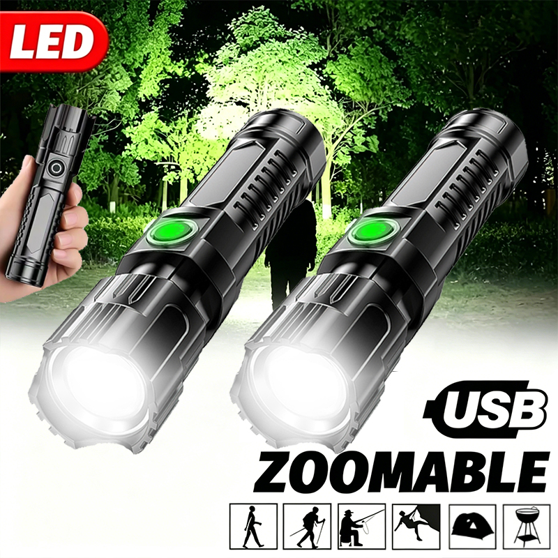 Outdoor Lighting Lowes - Super Bright LED Flashlight USB Rechargeable