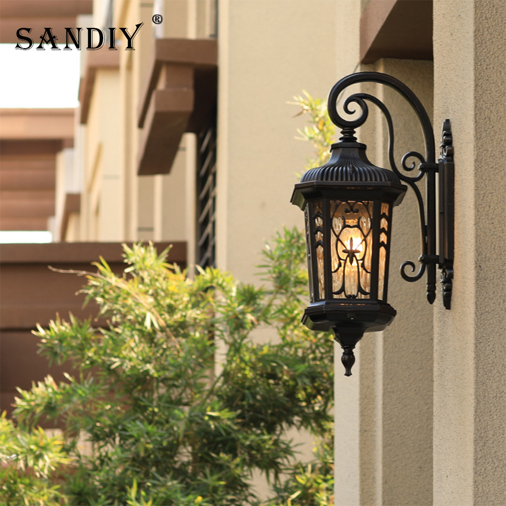 Outdoor Lighting Uk - SANDIY Retro Outdoor Wall Lights Europe