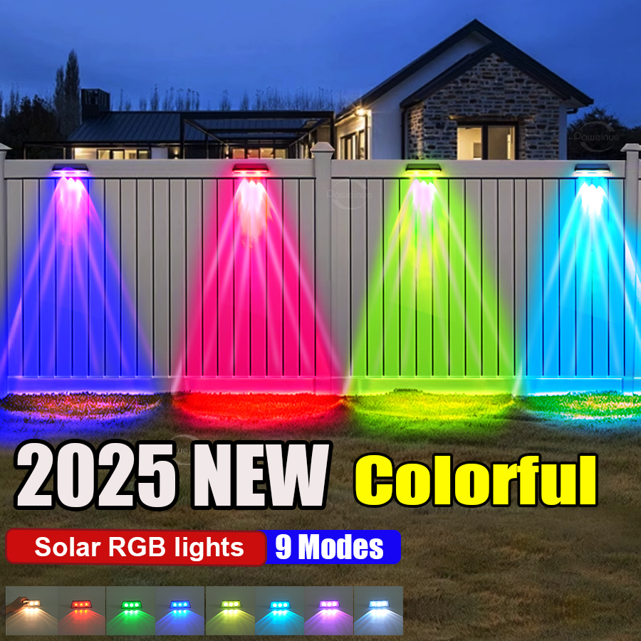Outdoor Lighting Lux - Super Bright Solar Lights RGB and