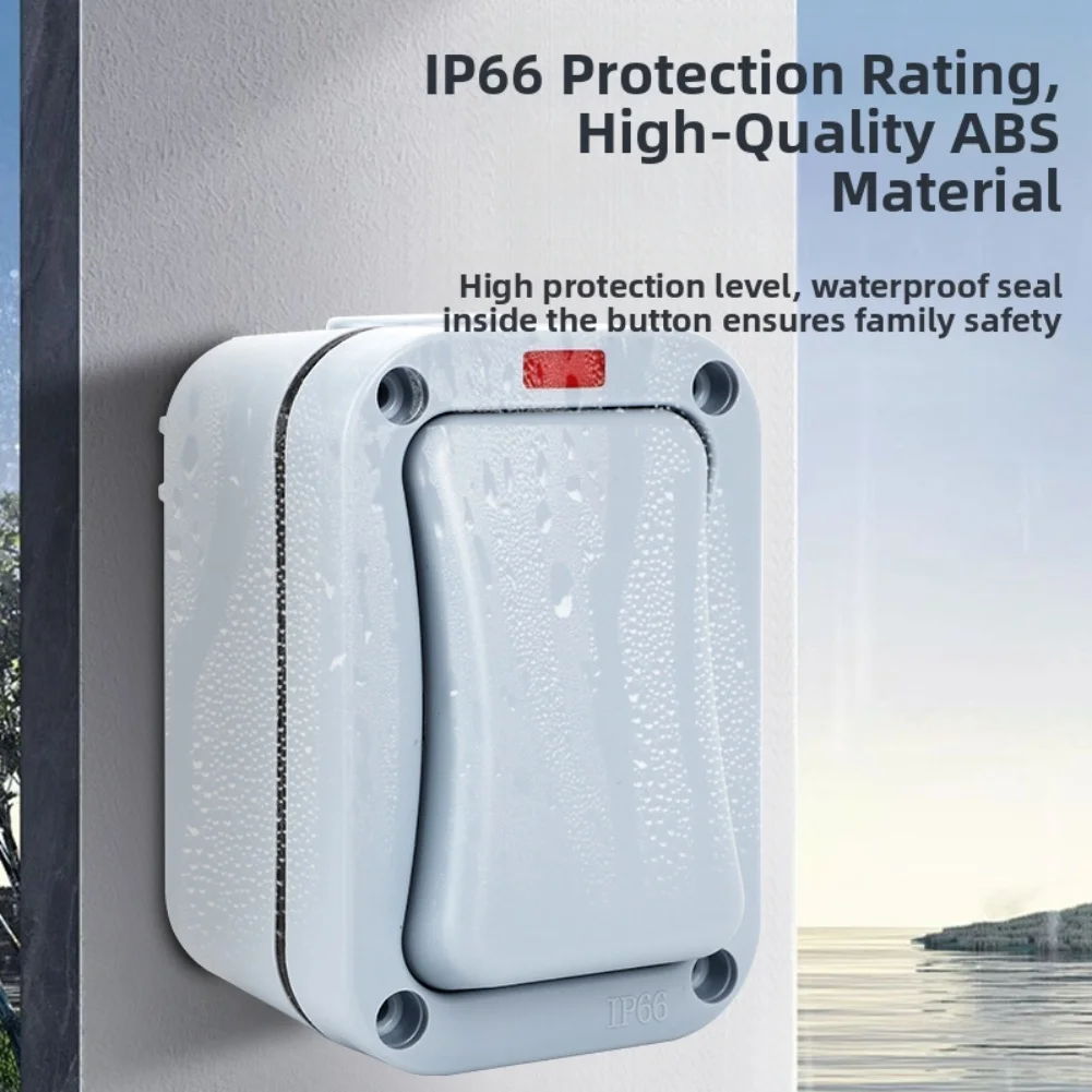 Outdoor Lighting Lux - Outdoor Light Switch 1 Gang Wall