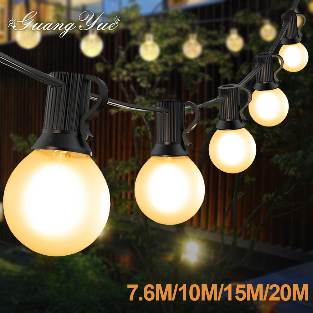 Outdoor Lighting Uk - Retro Led G40 Street Garland Light
