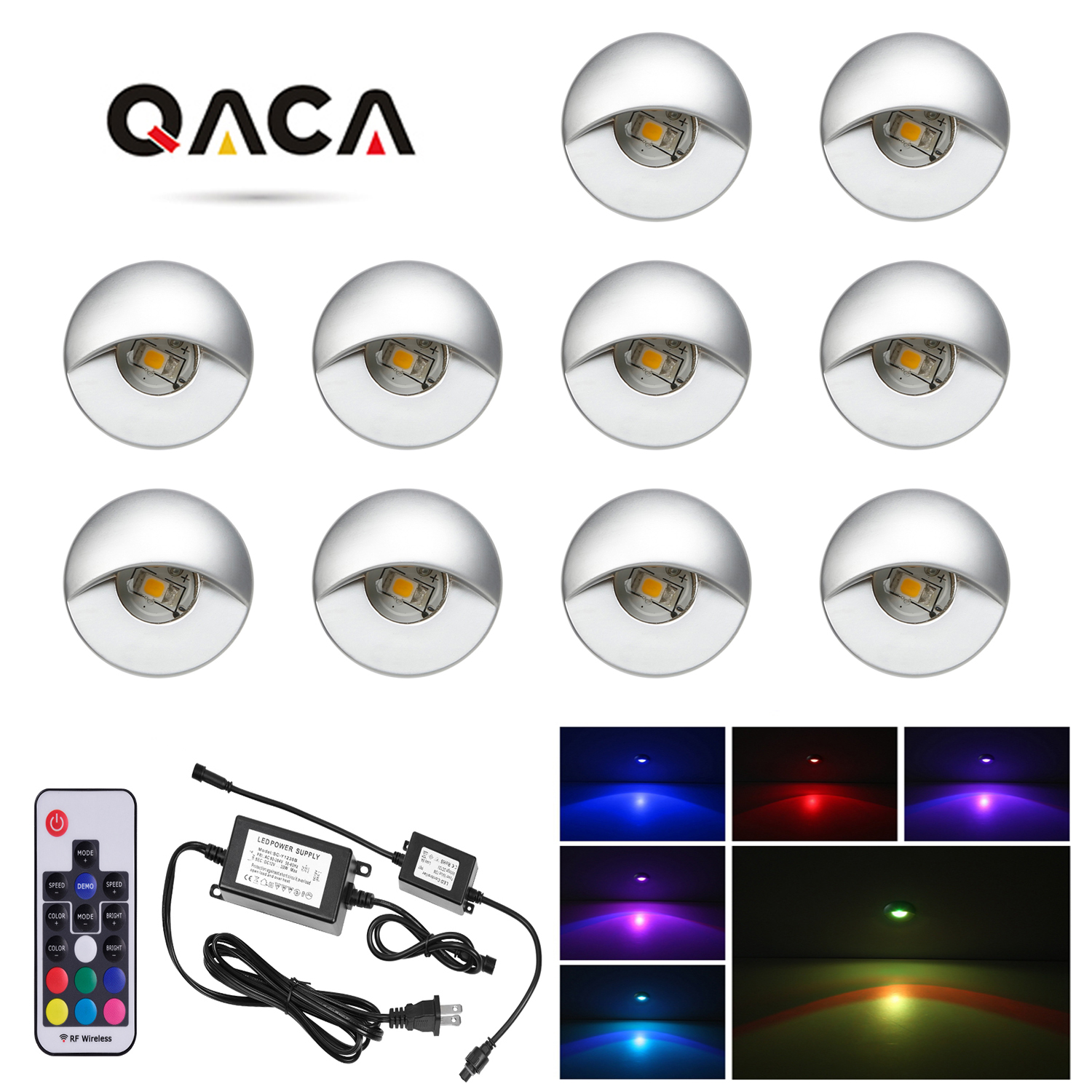 Deck Step Light - QACA LED Recessed Deck Lights for