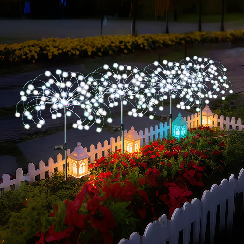 Wired Pathway Light - Solar Firework Lamp Copper Wire LED