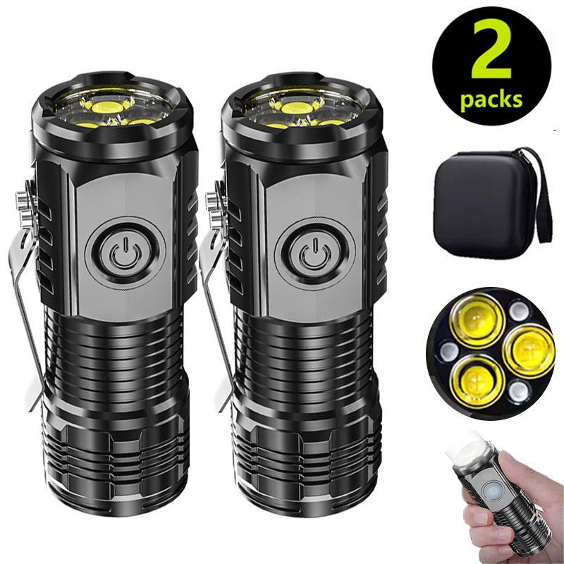 Outdoor Lighting B&Q - Mini 3LED Flashlight With Pen Clip，Night