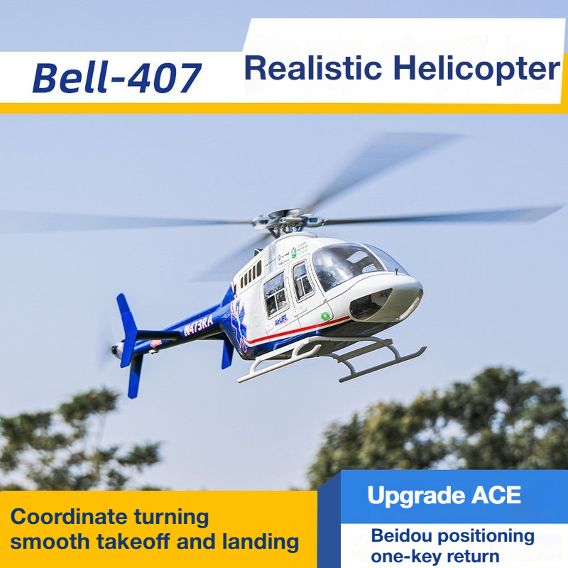 Outdoor Lighting Uk - FLYWING NEW 470-Level Bell407 RC Simulation