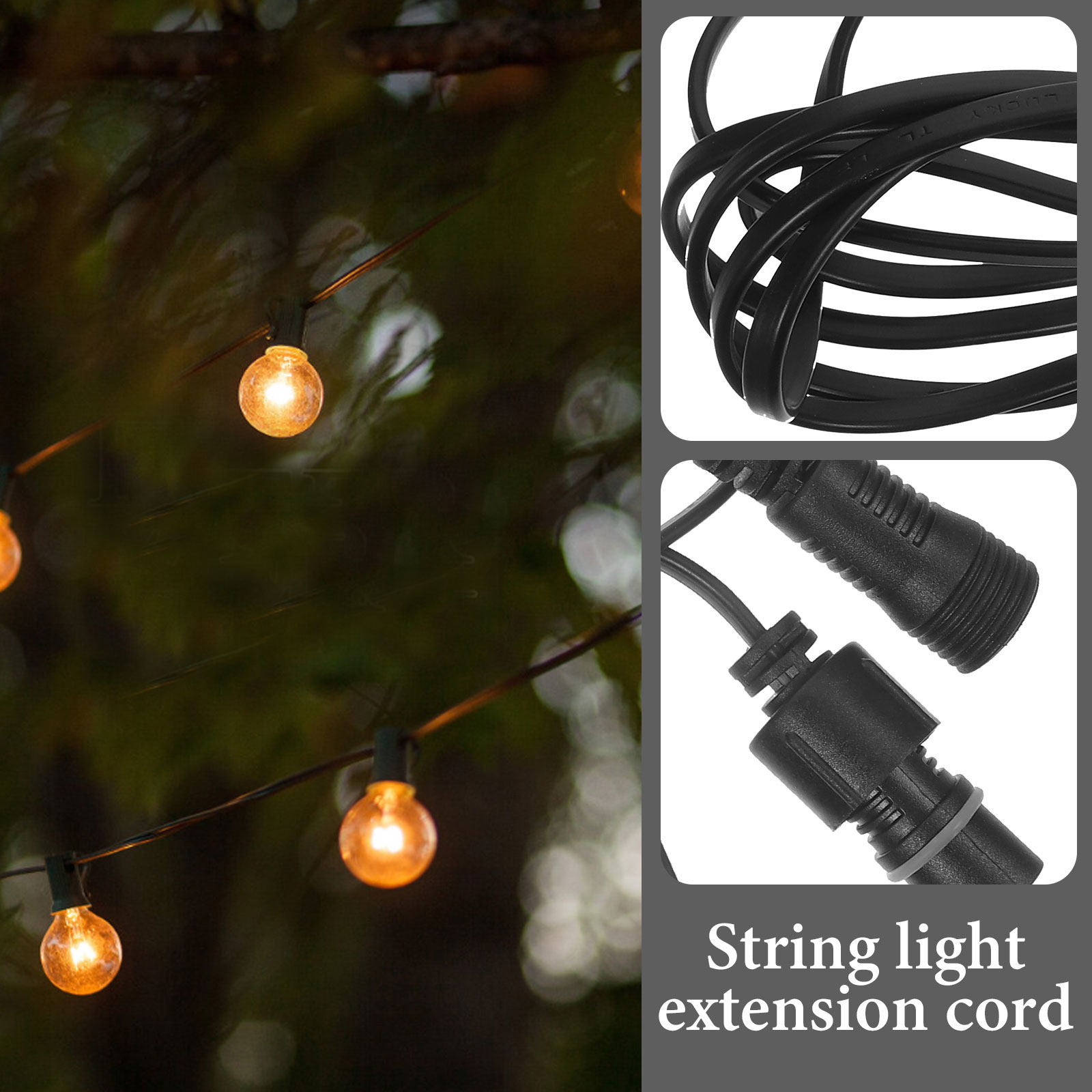 String Light Extension Pin Out - Outdoor Lighting Cable Uk 评论和价格