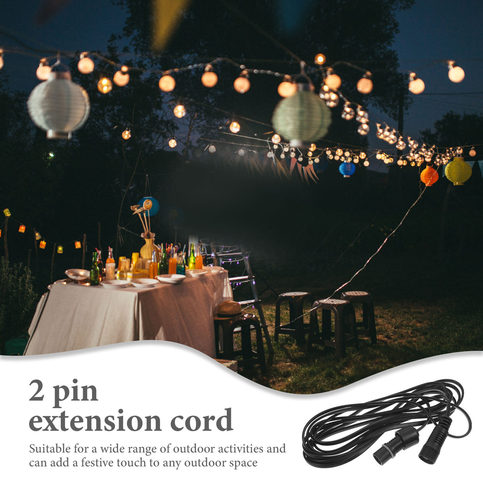 String Light Extension Pin Out - Outdoor Lighting Cable Uk 评论和价格