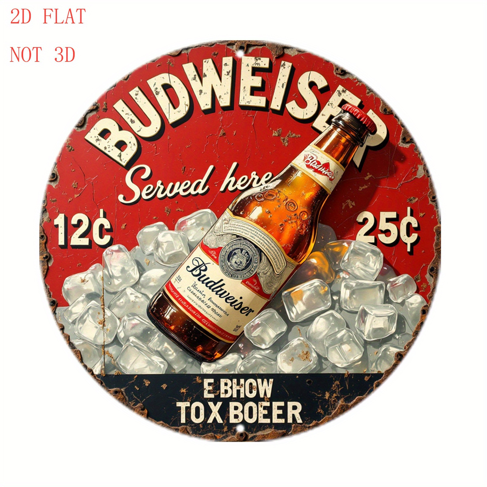 1pc Vintage Beer Logo Metal Wa - Outdoor Lighting Logo 评论和价格