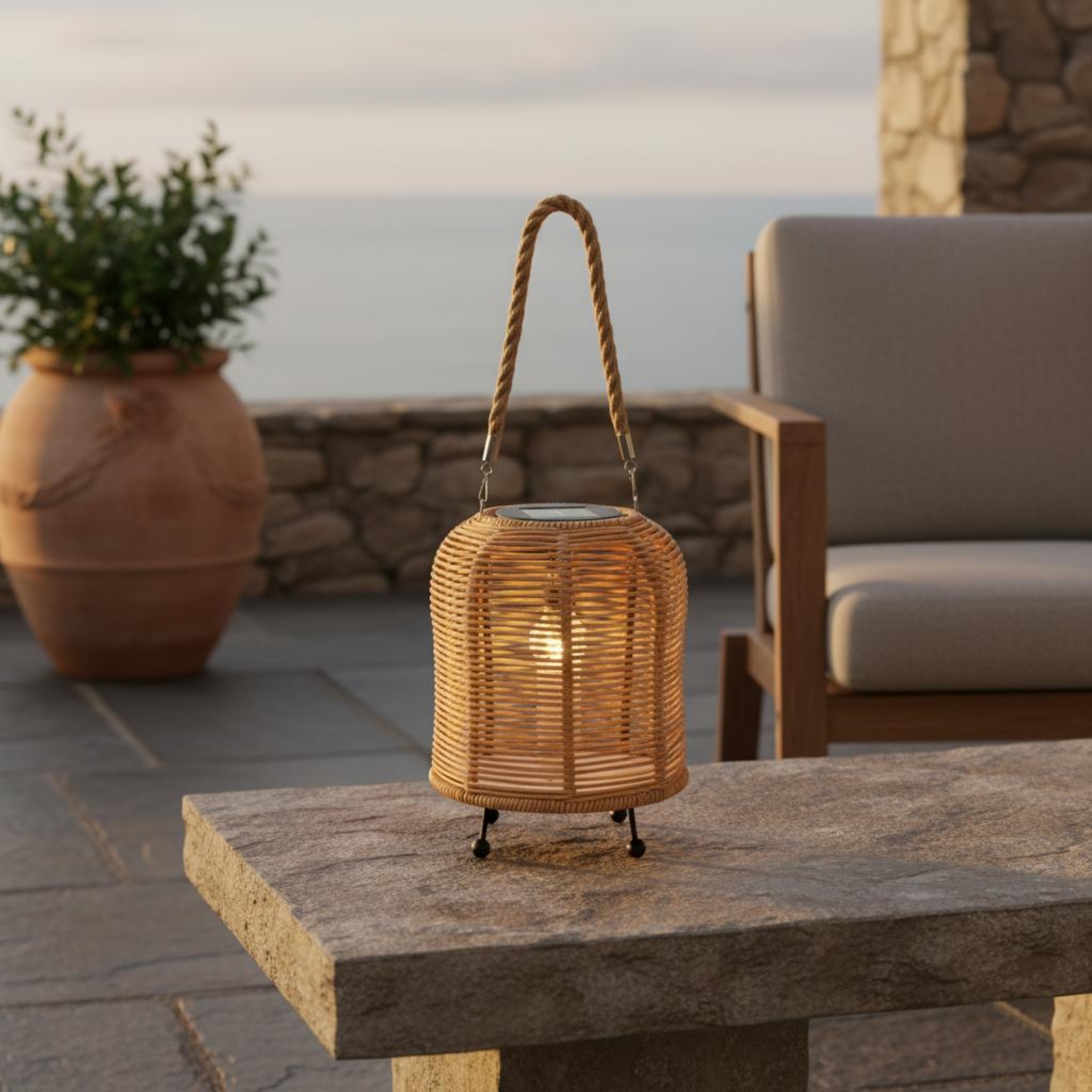 Handwoven Solar Lantern Braide - Solar Lantern Hanging 评论和价格