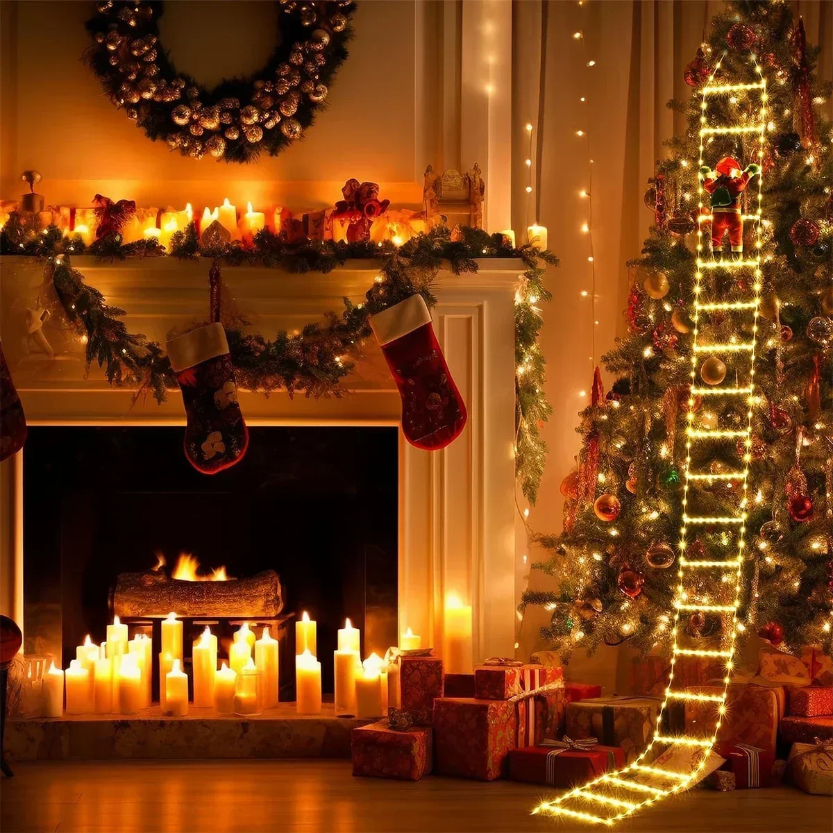 LED Ladder Light for Santa Cla - Outdoor Lighting Led Strip 评论和价格
