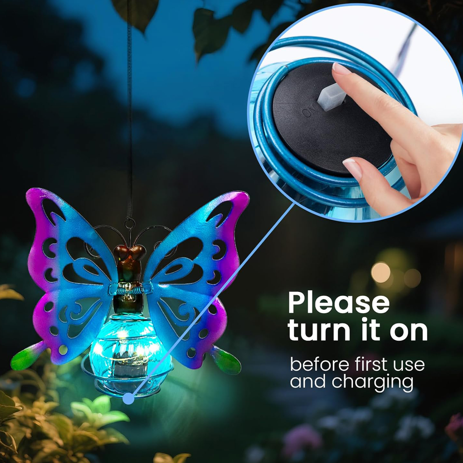LED Solar-Powered Garden Hangi - Solar Lantern Hanging 评论和价格