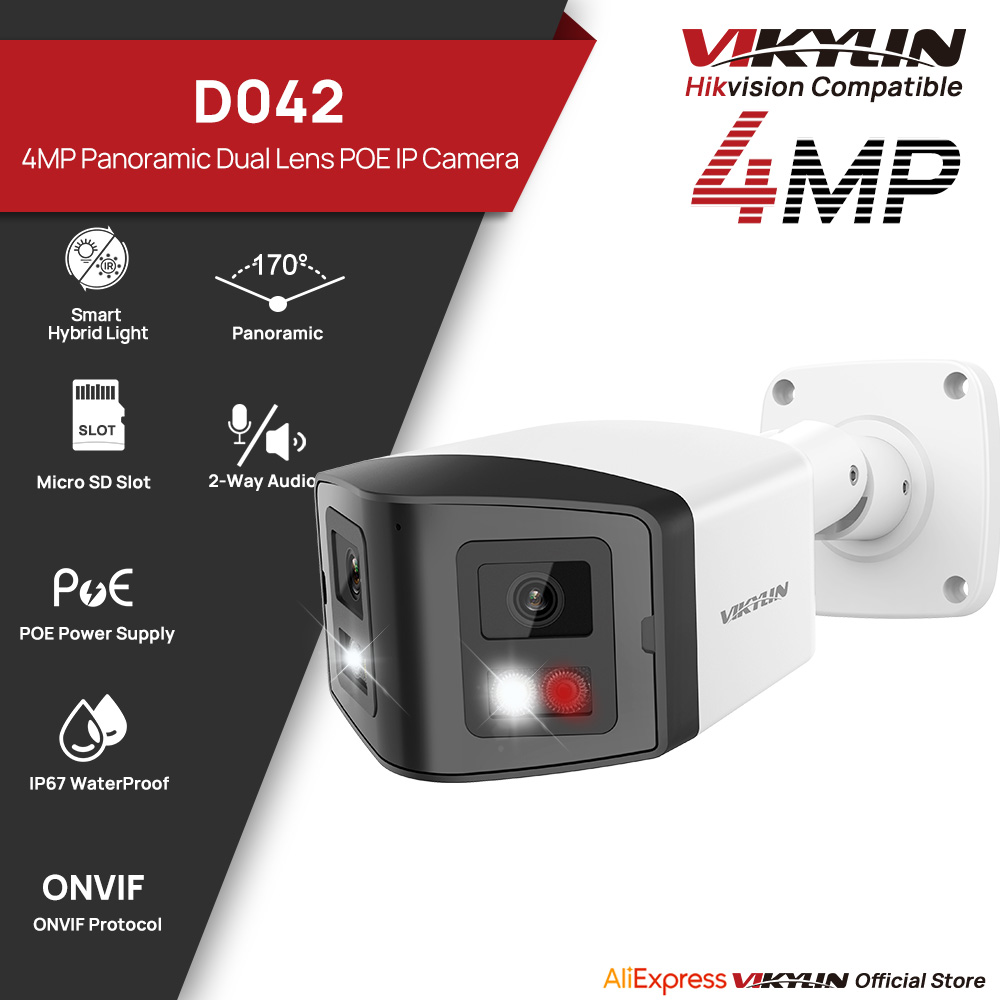 VIKYLIN 170° Panoramic Securit - Outdoor Lighting Mains Powered 评论和价格