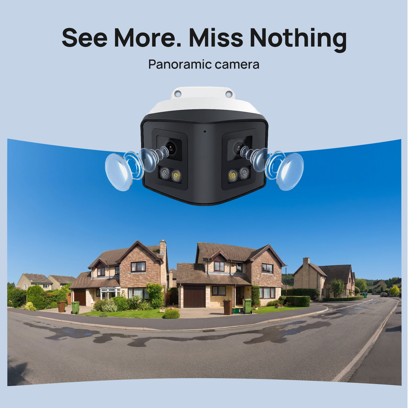 VIKYLIN 170° Panoramic Securit - Outdoor Lighting Mains Powered 评论和价格