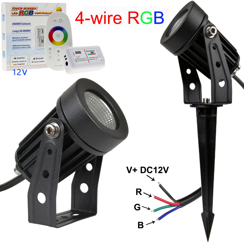 with remote control RGB 4-wire - Wired Pathway Light 评论和价格