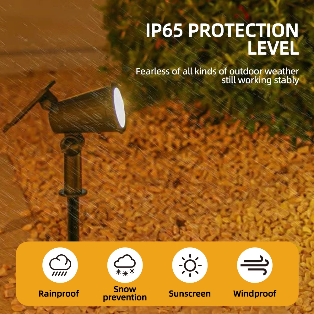 1/2PCS Solar Powered 9LED Lamp - Landscape Spike Light 评论和价格