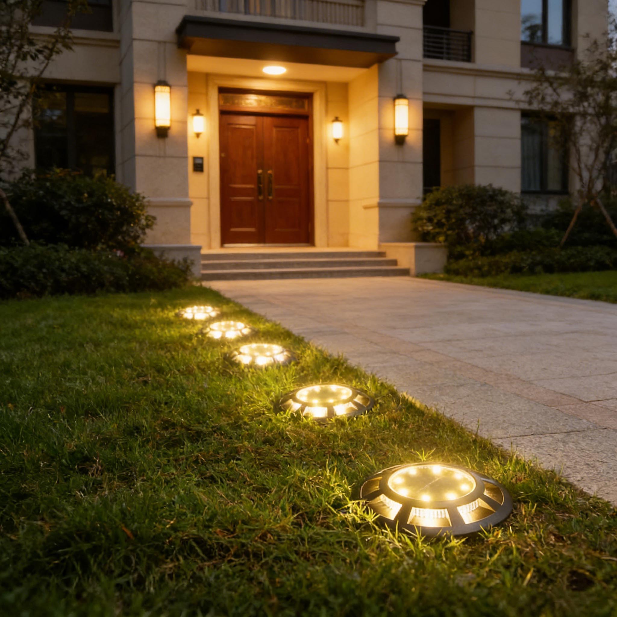 Solar Ground Lights LED Waterp - Landscape Spike Light 评论和价格