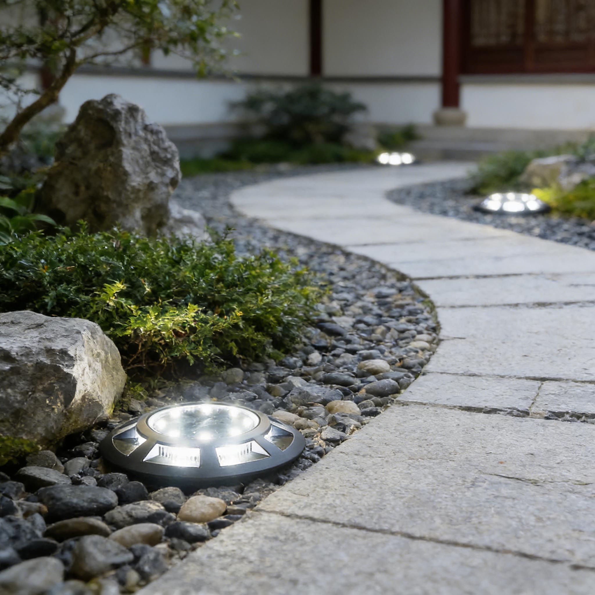 Solar Ground Lights LED Waterp - Landscape Spike Light 评论和价格