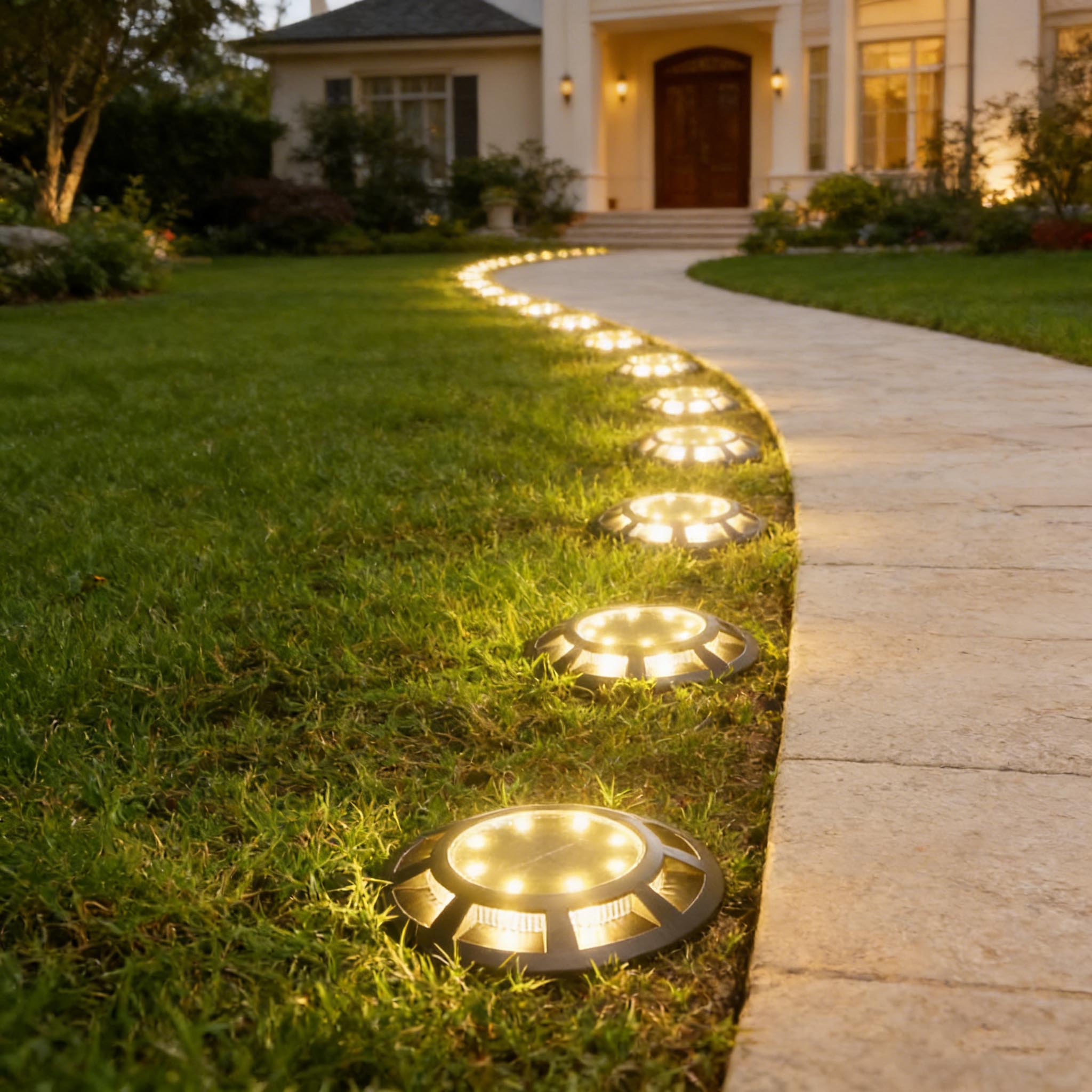 Solar Ground Lights LED Waterp - Landscape Spike Light 评论和价格