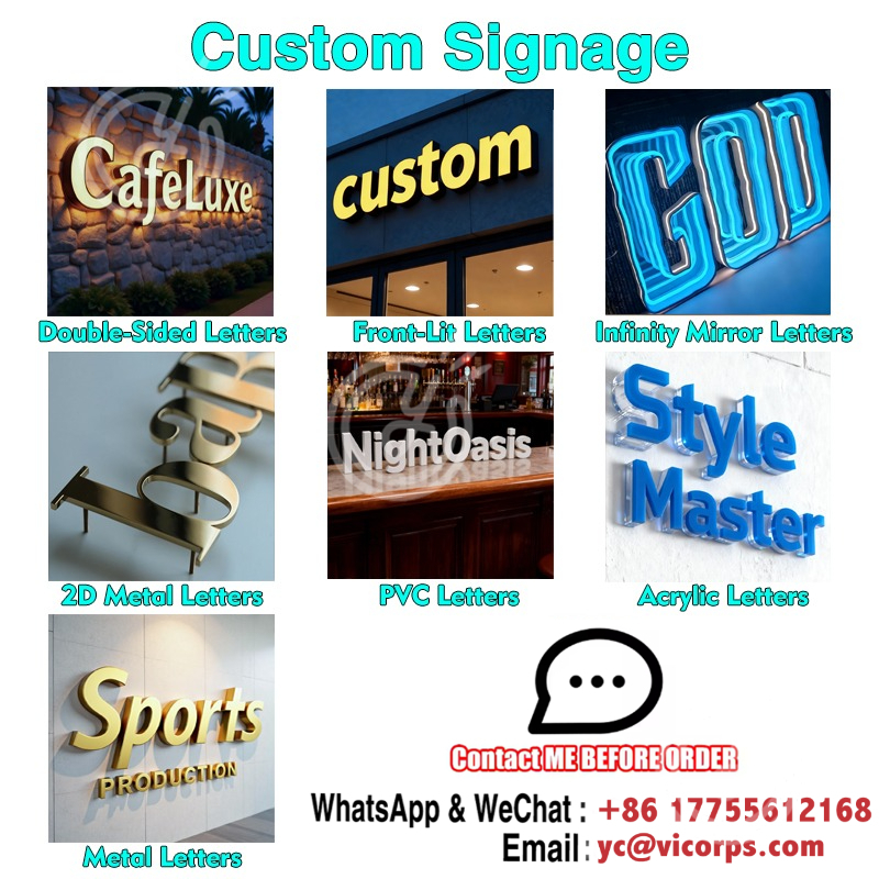 Custom Acrylic Signs Sign Led  - Outdoor Lighting Logo 评论和价格