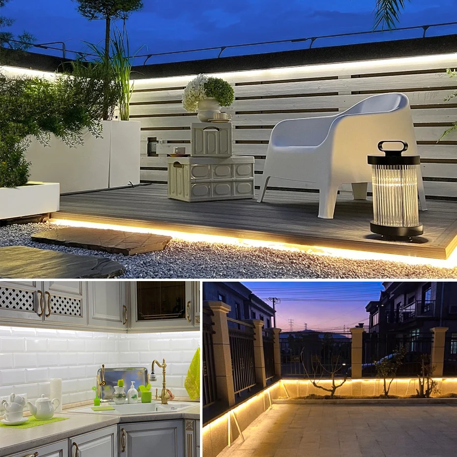 220V 110V Pure Silicone Gel CO - Outdoor Lighting Led Strip 评论和价格