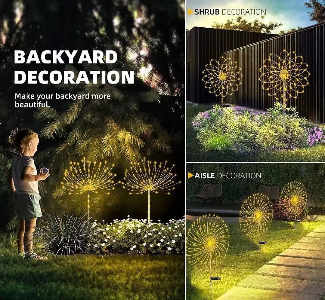 Solar Garden Lights 200LED Wat - Wired Pathway Light 评论和价格