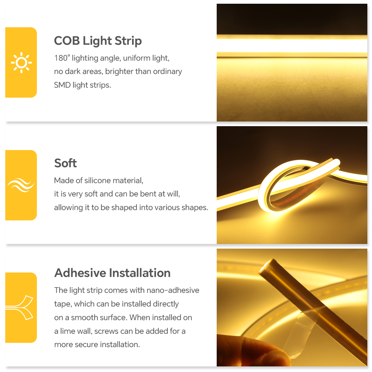 220V COB Led Strip High Densit - Outdoor Lighting Led Strip 评论和价格