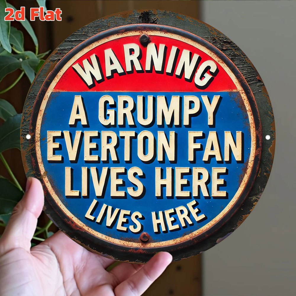 Everton FC Warning Sign - Offi - Outdoor Lighting Logo 评论和价格