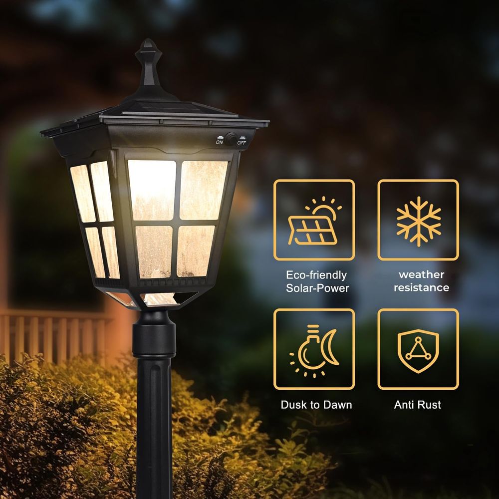 r Post Light, ST4311AC Dusk to - Outdoor Lighting Yard Decoration 评论和价格