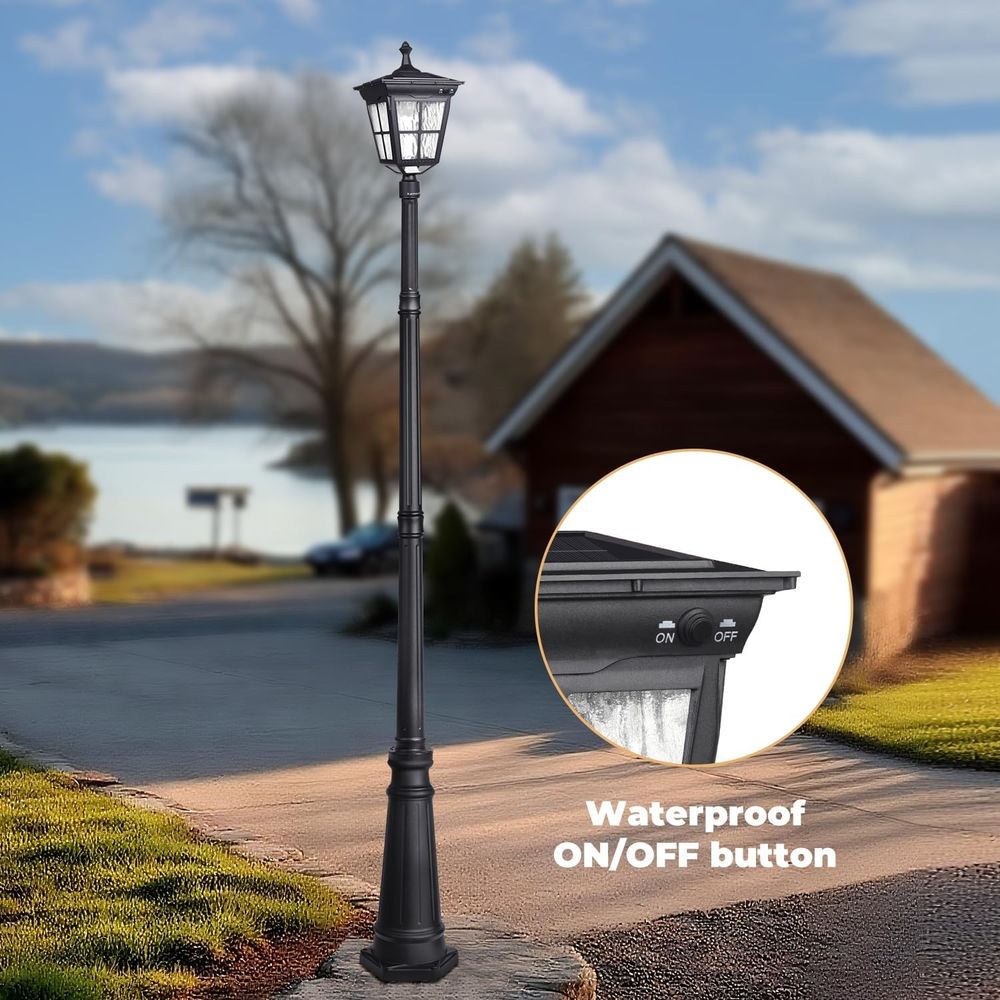r Post Light, ST4311AC Dusk to - Outdoor Lighting Yard Decoration 评论和价格