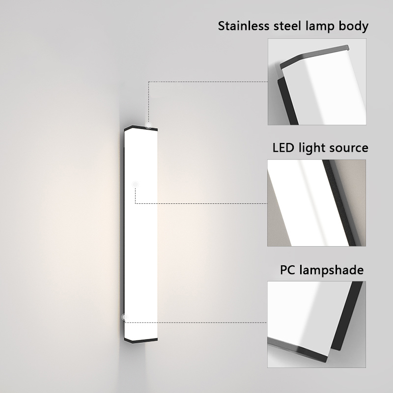 Stainless steel outdoor wall l - Outdoor Lighting Uk 评论和价格