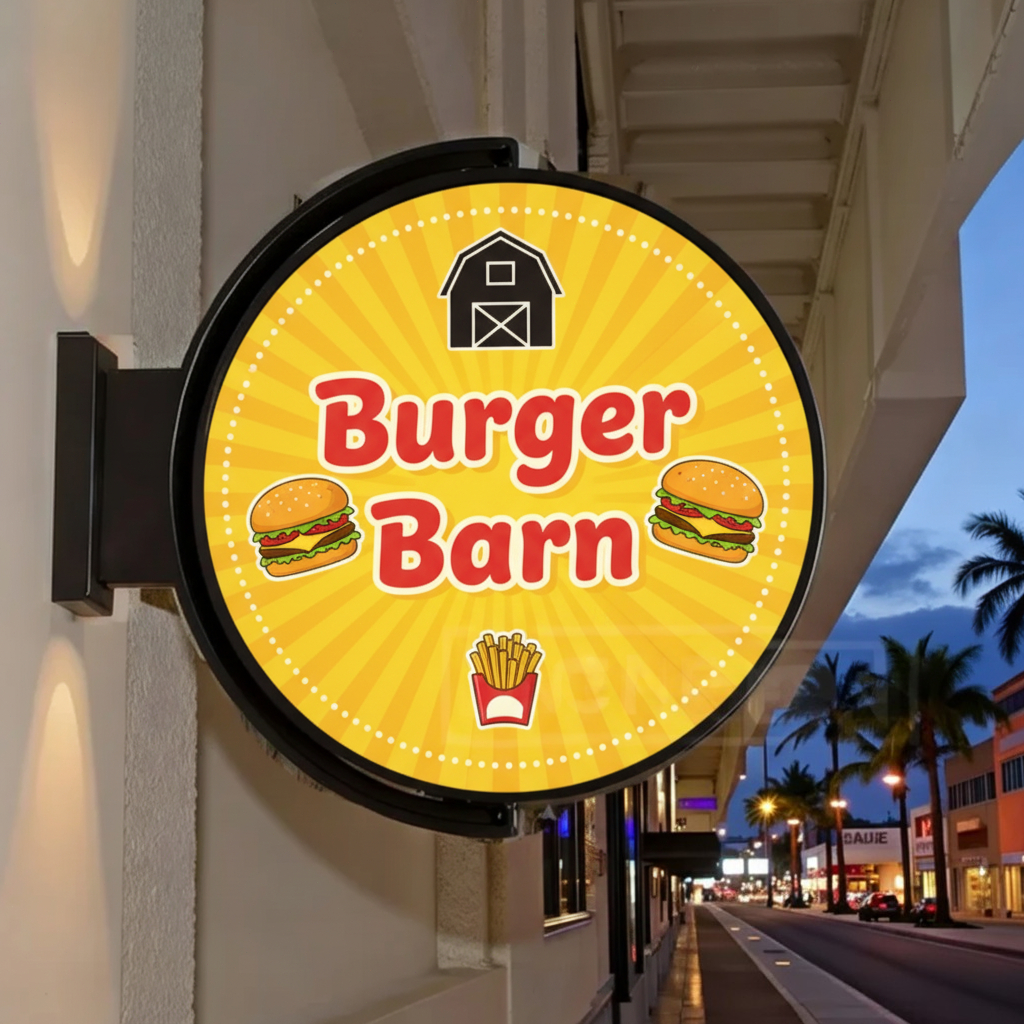 Custom Logo Rotating Light Box - Outdoor Lighting Logo 评论和价格