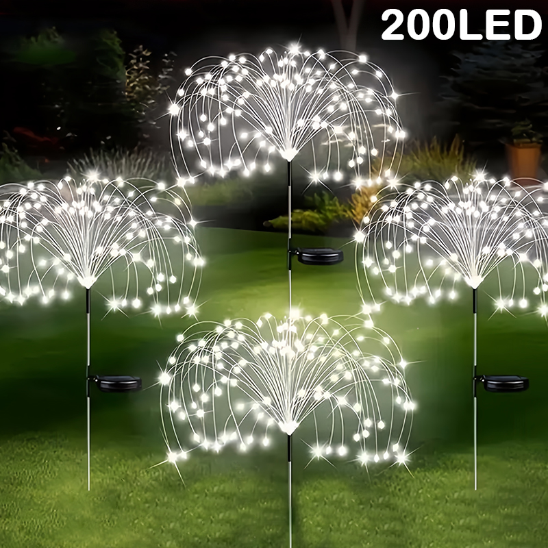 200LED Solar Firework Lamp Out - Wired Pathway Light 评论和价格