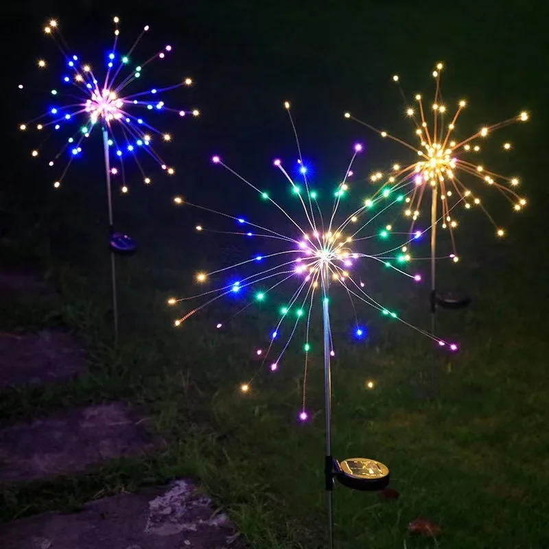200LED Solar Firework Lamp Out - Wired Pathway Light 评论和价格