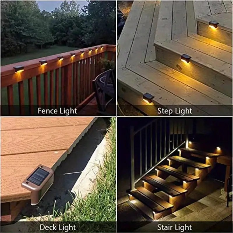16 PCs of solar outdoor deck l - Deck Step Light 评论和价格