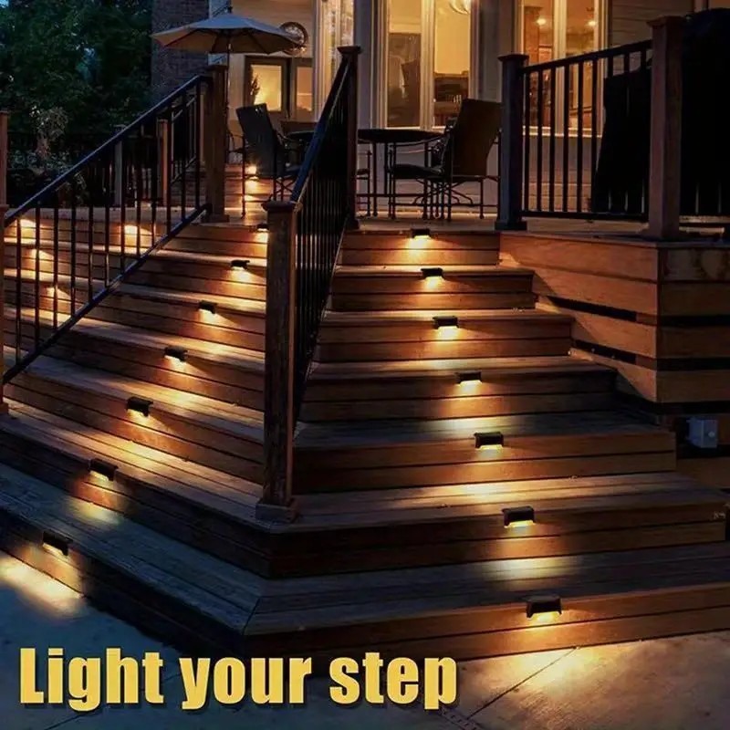 16 PCs of solar outdoor deck l - Deck Step Light 评论和价格