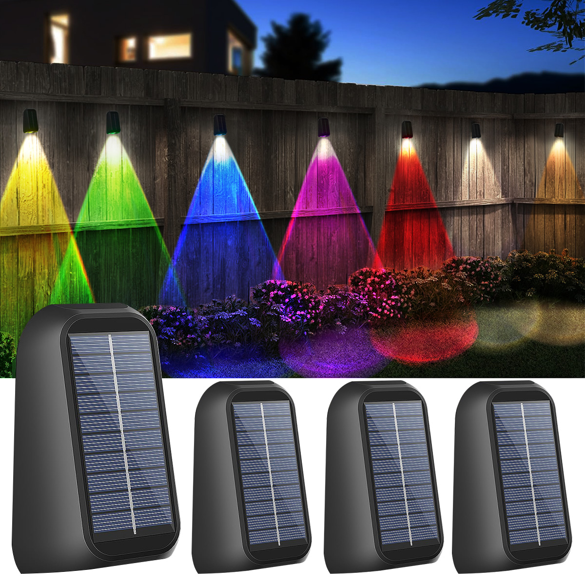 Solar Wall Lamp Solar Fence Li - Deck Step Light 评论和价格