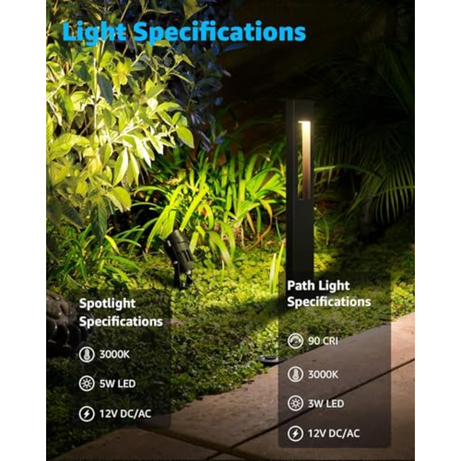 12-Pack Low Voltage Pathway Li - Wired Pathway Light 评论和价格