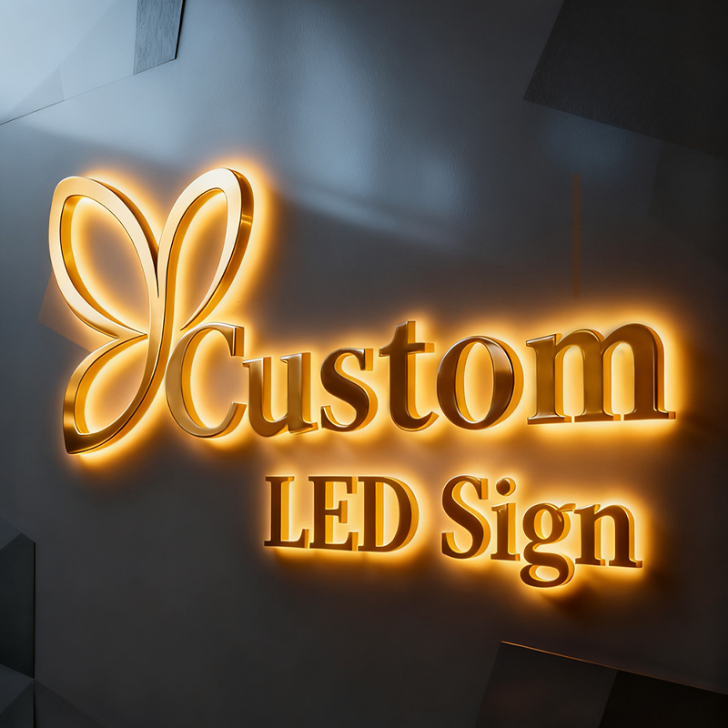 3D Backlit Sign for Business L - Outdoor Lighting Logo 评论和价格