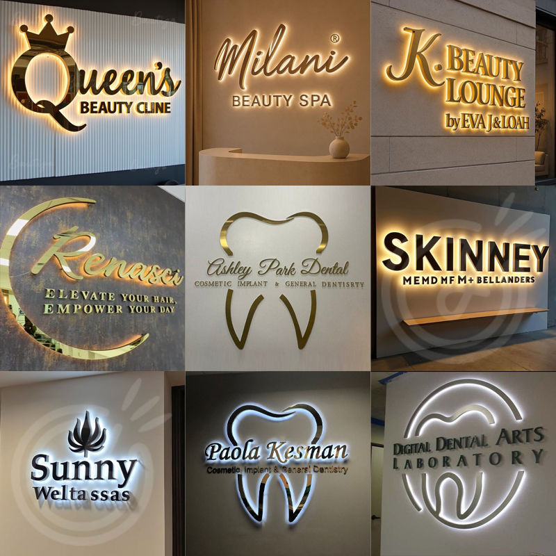 3D Backlit Sign for Business L - Outdoor Lighting Logo 评论和价格