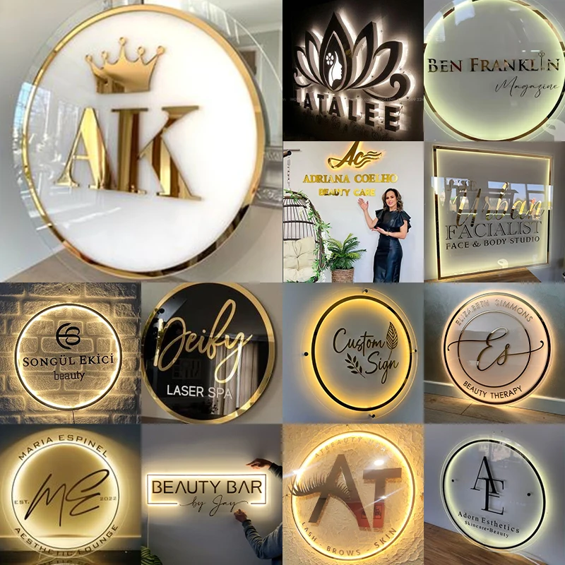 3D Backlit Sign for Business L - Outdoor Lighting Logo 评论和价格