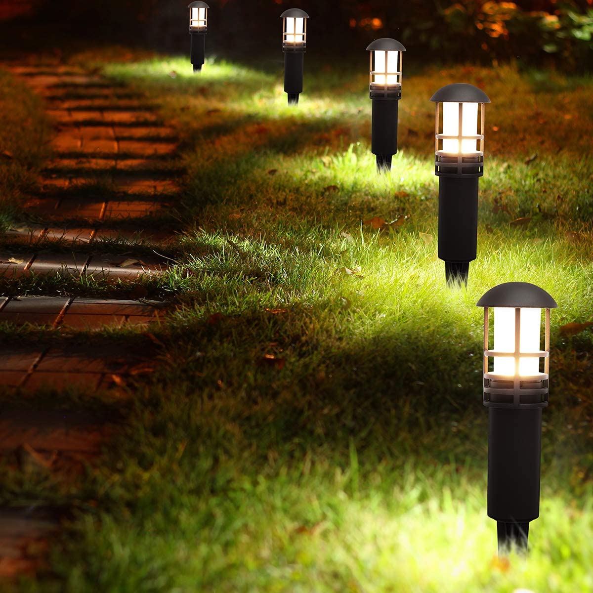 8Pcs LED Outdoor Garden Lawn L - Landscape Spike Light 评论和价格