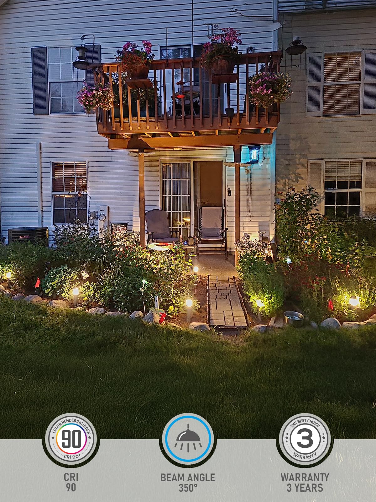 8Pcs LED Outdoor Garden Lawn L - Landscape Spike Light 评论和价格