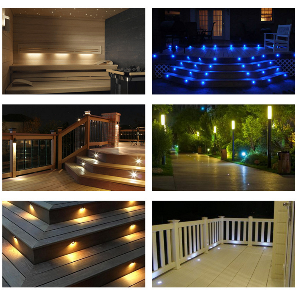 DC12V RGB LED Deck Light IP67  - Deck Step Light 评论和价格