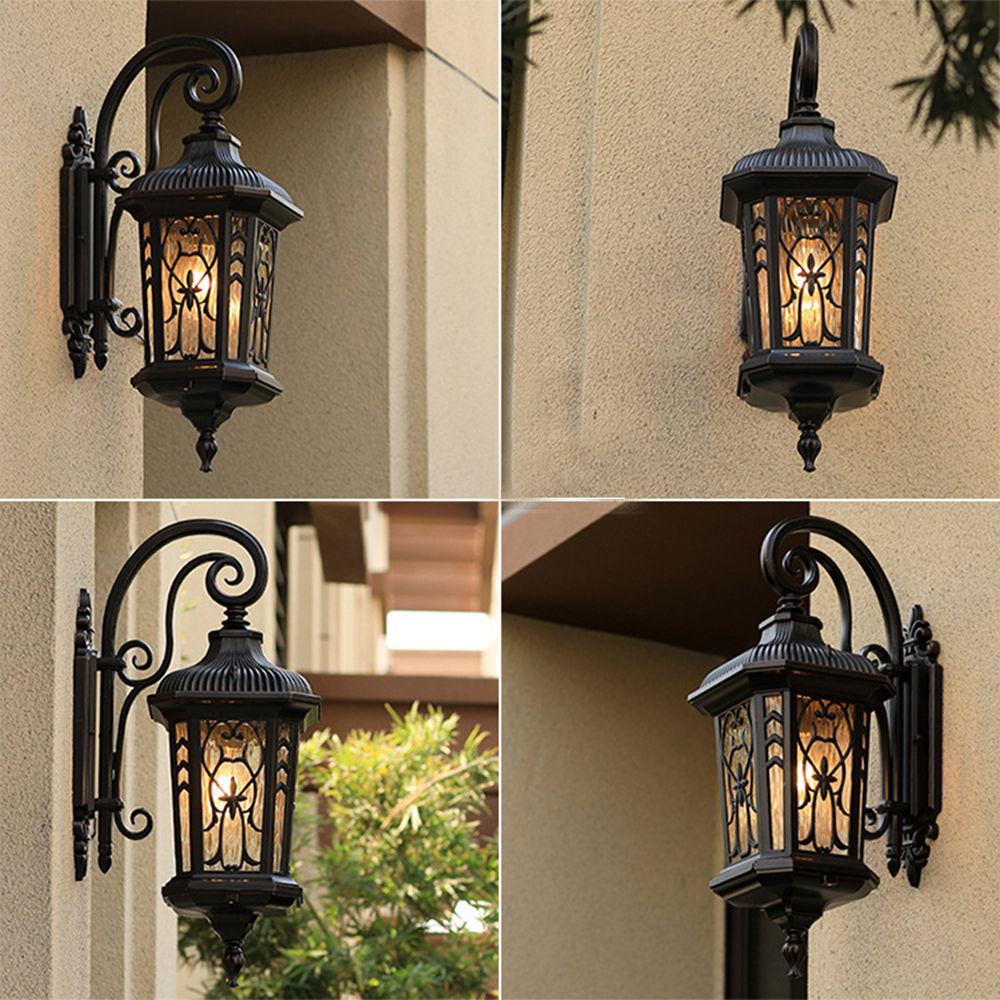 SANDIY Retro Outdoor Wall Ligh - Outdoor Lighting Uk 评论和价格