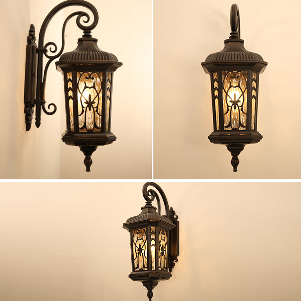 SANDIY Retro Outdoor Wall Ligh - Outdoor Lighting Uk 评论和价格