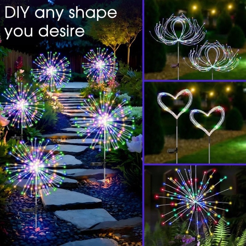 4packs Waterproof Solar Firewo - Landscape Spike Light 评论和价格
